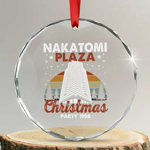 Nakatomi Plaza Party 1988 Crystal Glass Ornament Xmas Gift TS10 Transparent Glass 3'' Circle Print Your Wear