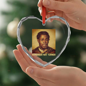 Nat Turner Heart Crystal Glass Ornament Black History Month TS14 Print Your Wear