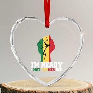 Nat Turner Quote Heart Crystal Glass Ornament Black History African American TS14 Transparent Glass 3'' Heart Print Your Wear