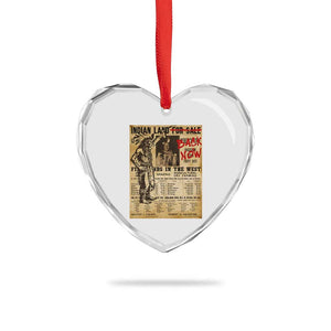 Native American Heart Crystal Glass Ornament Indian Land For Back Now TS10 Print Your Wear