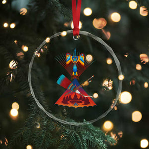 Native American Indigenous Heritage Peyote Water Bird Crystal Glass Ornament
