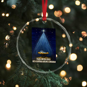Nativity Scene Christmas Crystal Glass Ornament Biible Baby Jesus Christian TS14 Print Your Wear