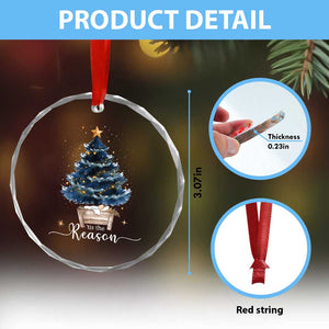 Nativity Scene Crystal Glass Ornament Jesus Reason Tis The Season Christian Christmas Tree TS10 Print Your Wear