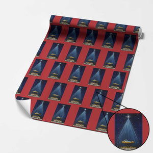 Nativity Scene Xmas Wrapping Paper Roll Biible Baby Jesus Christian TS14 Red Print Your Wear