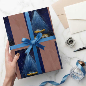 Nativity Scene Xmas Wrapping Paper Roll Biible Baby Jesus Christian TS14 Mocha Print Your Wear