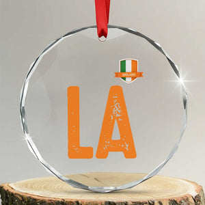 ND Ireland Matching Group Crystal Glass Ornament Irish Pride St Patricks Day Family or Friends TS02 Transparent Glass 3'' Circle Print Your Wear