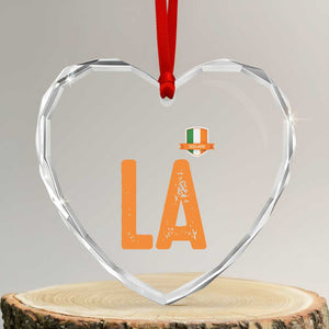 ND Ireland Matching Group Heart Crystal Glass Ornament Irish Pride St Patricks Day Family or Friends TS02 Transparent Glass 3'' Heart Print Your Wear