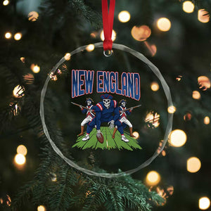 NE Gothic Skeleton Crystal Glass Ornament Football Lover Gift TS12 Print Your Wear