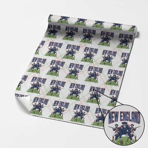 NE Gothic Skeleton Wrapping Paper Roll Football Lover Gift TS12 Christmas Plaid Print Your Wear