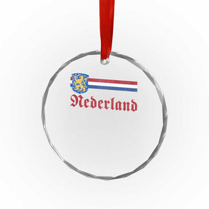 Nederland Holland Emblem Lion Vintage Dutch Flag Crystal Glass Ornament TS11 Print Your Wear