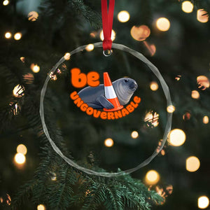 Neil The Seal Be Ungovernable Crystal Glass Ornament Funny Tasmania Elephant Seal Road TS11 Print Your Wear