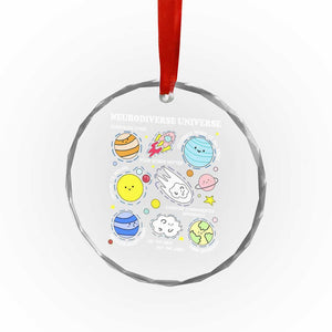Neurodiverse Universe Crystal Glass Ornament Autism Awareness ADHD ASD Neurodiversity TS02 Print Your Wear