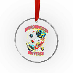 Neurodiverse Universe Crystal Glass Ornament Neurodiversity Embrace ADHD Autism ASD TS02 Print Your Wear