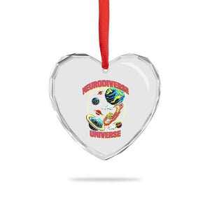 Neurodiverse Universe Heart Crystal Glass Ornament Neurodiversity Embrace ADHD Autism ASD TS02 Print Your Wear