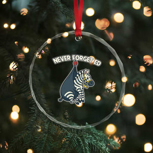 Never Forget Ed The Zebra Meme Crystal Glass Ornament Funny Viral Animal Escape Internet Humor Fans TS02 Print Your Wear