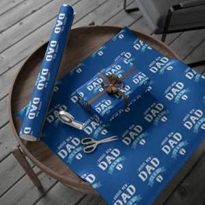 New Dad It's a Boy Wrapping Paper Roll Newborn Daddy Father Baby Boy Son TS10 Blue Print Your Wear