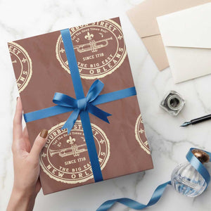 New Orleans Bourbon Street The Big Easy Wrapping Paper Roll Let The Good Times Roll TS11 Mocha Print Your Wear