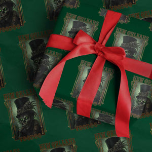 New Orleans Voodoo Wrapping Paper Roll Bourbon Street French Quarter Creepy Occult Lover TS11 Green Print Your Wear