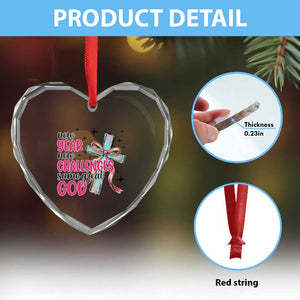 New Year New Challenges Same Great God Heart Crystal Glass Ornament Christian New Year Eve TS11 Print Your Wear