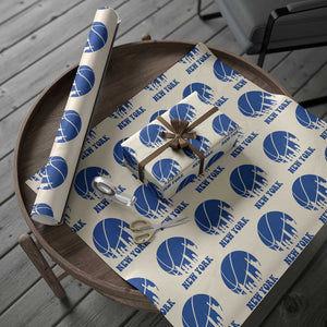 New York Skyline Wrapping Paper Roll Proud Game Day Sports Fan Gift
