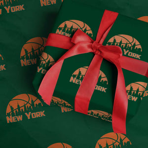 New York Skyline NY State Pride Wrapping Paper Roll Game Day Sports Fan