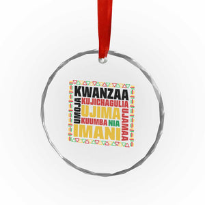 Nguzo Saba Seven Principles Crystal Glass Ornament African Heritage Celebration Gift TS12 Print Your Wear