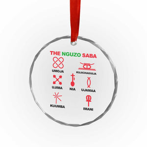 Nguzo Saba Seven Principles Of Kwanzaa Celebration Gift Crystal Glass Ornament TS12 Print Your Wear