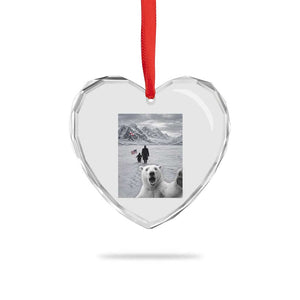 Nihilist Penguin Trump Hiking Mountains Heart Crystal Glass Ornament Funny Polar Bear Selfie But Why TS14 Print Your Wear