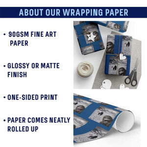 Nihilist Penguin Trump Hiking Mountains Wrapping Paper Roll Funny Bigfoot Selfie But Why TS14 Print Your Wear