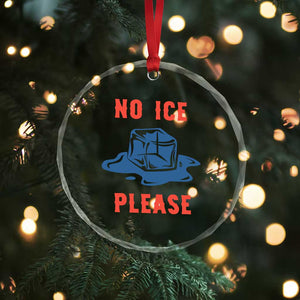 No Ice Please Crystal Glass Ornament Funny Ice Cube Anti ICE Deportation Human Rights TS14 Print Your Wear