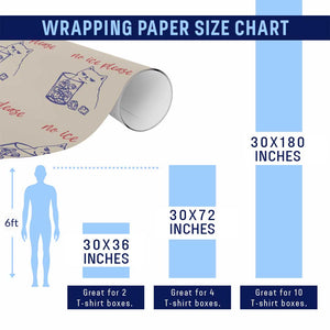 No Ice Please Funny Cat Meme Wrapping Paper Roll Subtle Against Ice Protest Political Resistance TS02 Print Your Wear
