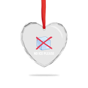 No Ice Please Heart Crystal Glass Ornament Ice Cube Anti ICE Deportation Human Rights Protest TS14 Print Your Wear