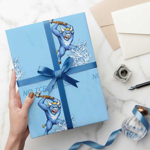 No Ice Please Wrapping Paper Roll Funny Babe The Blue Ox Minnesota Folklore TS12 Light Blue Print Your Wear