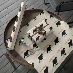 No Ice Please Wrapping Paper Roll Funny Cat Abolish ICE Meme TS14 Beige Print Your Wear