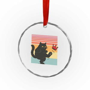 No Kings Black Cat Crystal Glass Ornament Funny Kitten Social Justice TS10 Print Your Wear