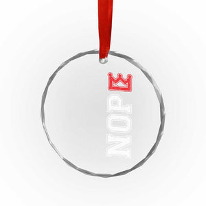 No Kings Crystal Glass Ornament In America Protest TS10 Print Your Wear