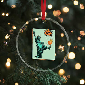 No Kings Crystal Glass Ornament Statue of Liberty Political Protest TS14 Print Your Wear