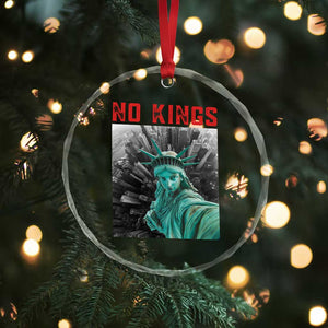 No Kings Crystal Glass Ornament Statue of Liberty Selfie Freedom TS14 Print Your Wear