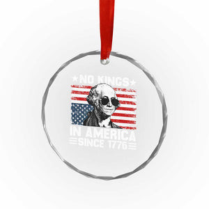 No Kings In America Since 1776 Crystal Glass Ornament George Washington US Flag Upside Down TS10 Print Your Wear