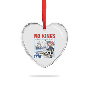 No Kings Since 1776 George Washington Heart Crystal Glass Ornament Political Humor Gift TS12 Print Your Wear