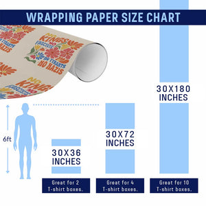No Kings Wildflower Protest Wrapping Paper Roll No Fascists No Tyrants No Nazis TS12 Print Your Wear