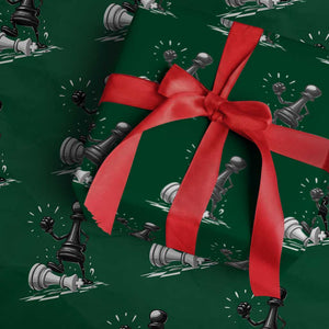 No Kings Wrapping Paper Roll America Protest Chess Rejecting Kings TS11 Green Print Your Wear