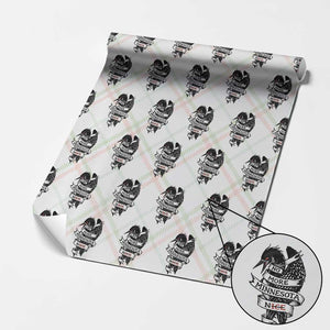 No More Minnesota Nice Loon Resistance Wrapping Paper Roll Ice Out Rebellion TS02 Christmas Plaid Print Your Wear