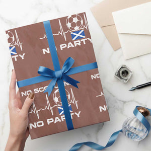 No Scotland No Party Wrapping Paper Roll Scotland Football Proud Scottish Fan