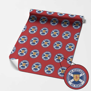 No Scotland No Party Wrapping Paper Roll Scottish Lion Rampant Crest Vintage Saltire Flag
