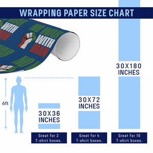 No War With Iran Wrapping Paper Roll Peace Activist Gift TS12 Print Your Wear