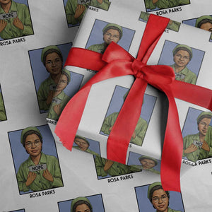 Nope Rosa Parks Wrapping Paper Roll Female Empowerment History Gift TS12 White Print Your Wear