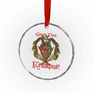 Nordic Christmas Krampus Crystal Glass Ornament Gruss Vom Krampus Pagan Yule Xmas TS11 Print Your Wear