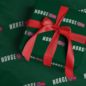Norway Norge Norwegian Flag Graphic Wrapping Paper Roll
