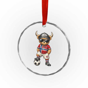 Norway Soccer Fan Crystal Glass Ornament Cool Viking Bear Nordic Football Norwegian Flag TS10 Print Your Wear